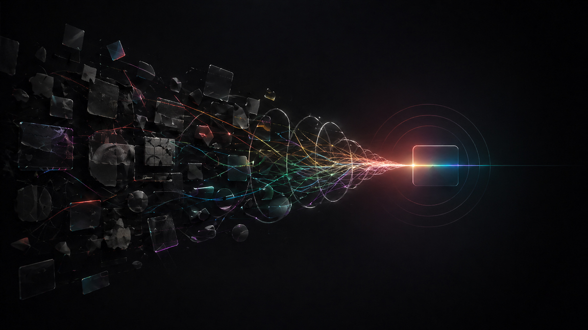 Abstract visual about brand positioning and focus